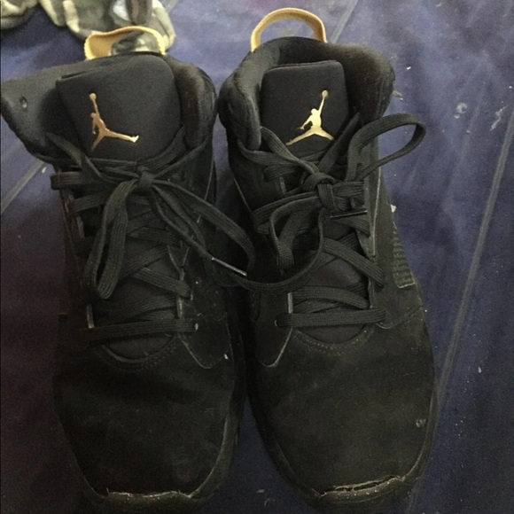 black and gold glitter jordans